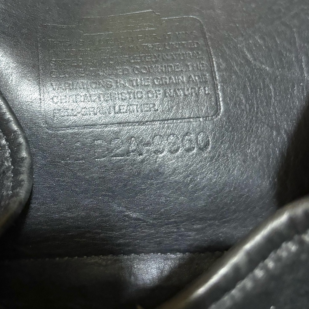 Coach vintage unisex Black Leather Bag - Picture 10 of 10